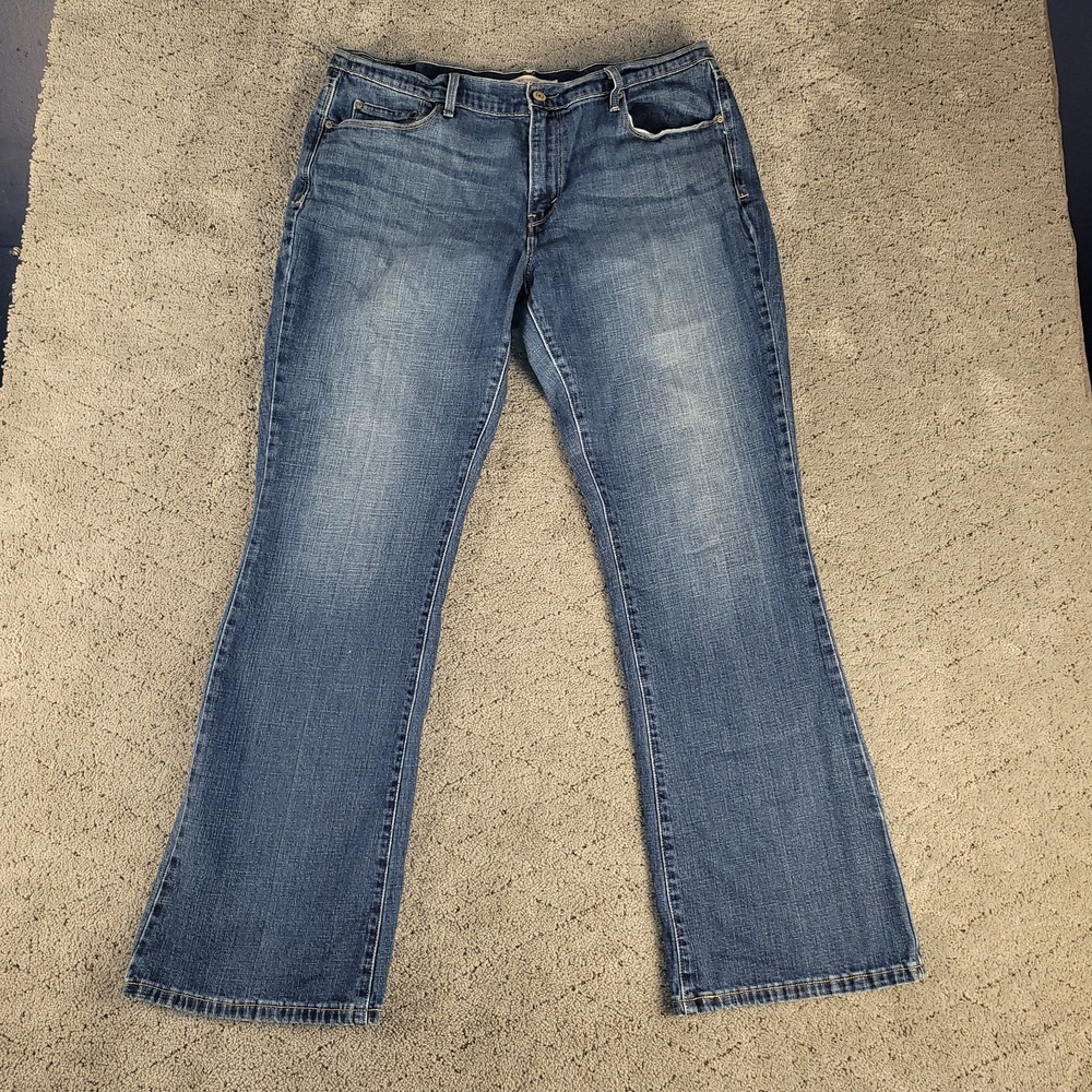 Levis Jeans Womens 16 Blue 515 Bootcut High Rise Medium Wash Stretch Denim‎